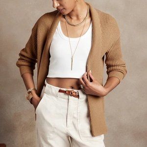 Banana Republic Chunky Cardigan (Iced Latte color, XS)